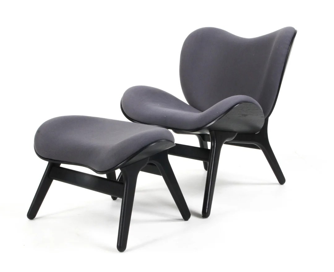 Anders Klem for Umage. Low armchair and stool model 'A Conversation Piece, Low' (2) — Furniture/Lounge chairs — Lauritz