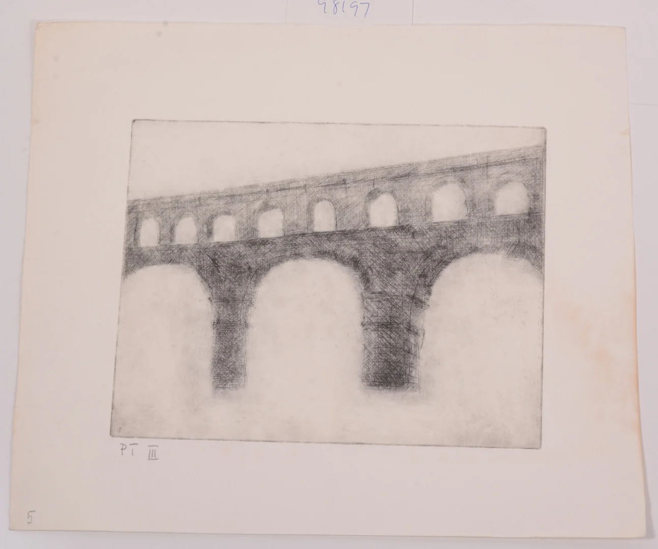 BERTIL ALMGREN. Akvedukt. Litografi. — Engravings & Prints — Connoisseur Bokauktioner