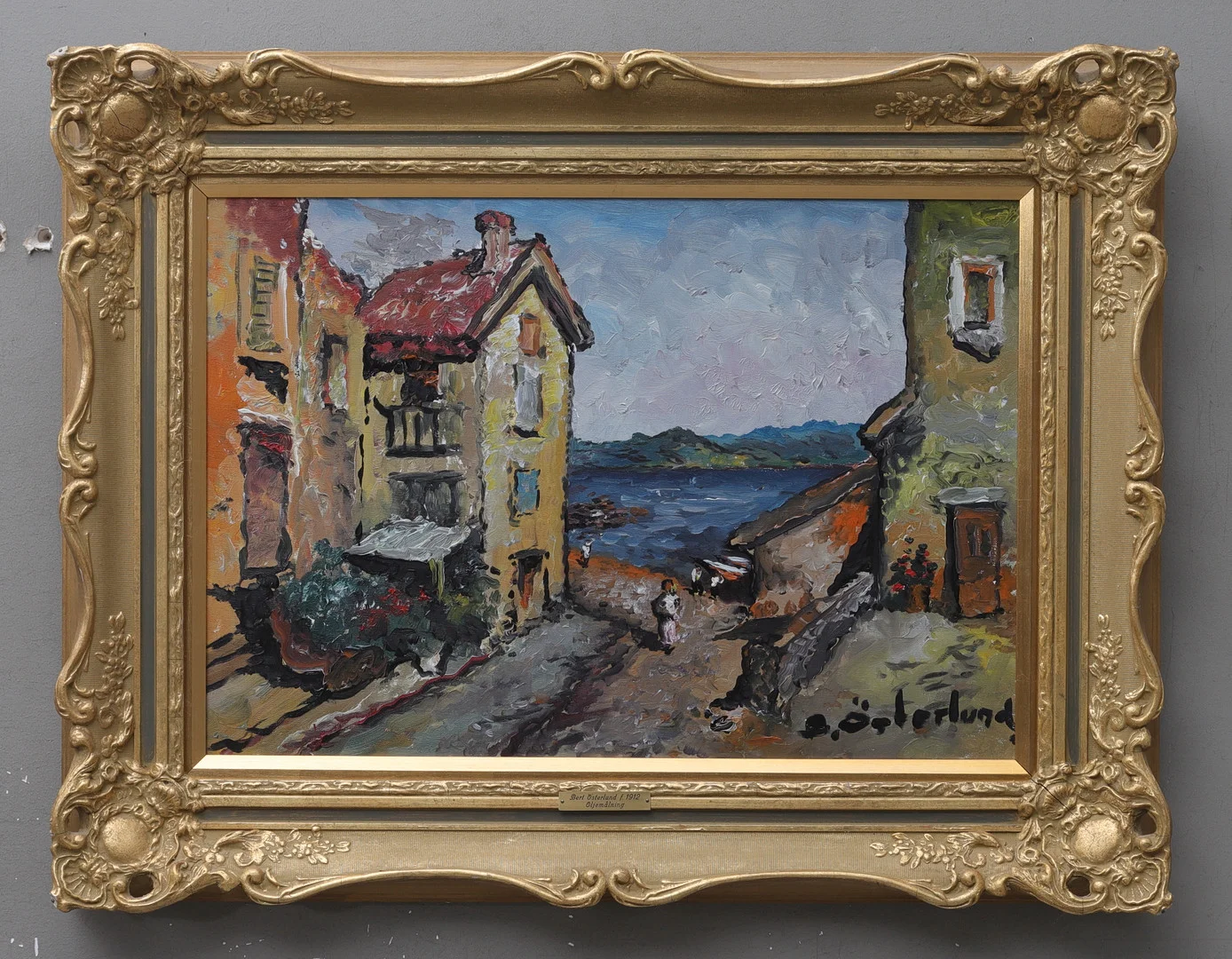 BERT ÖSTERLUND. olja på duk, signerad. — Paintings — Gomér & Andersson Norrköping