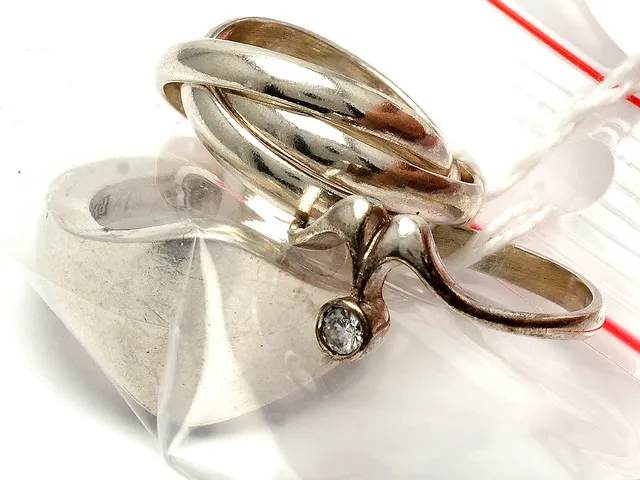 Ringar 3st i silver , 16g, Ø 15¼-16-18¼