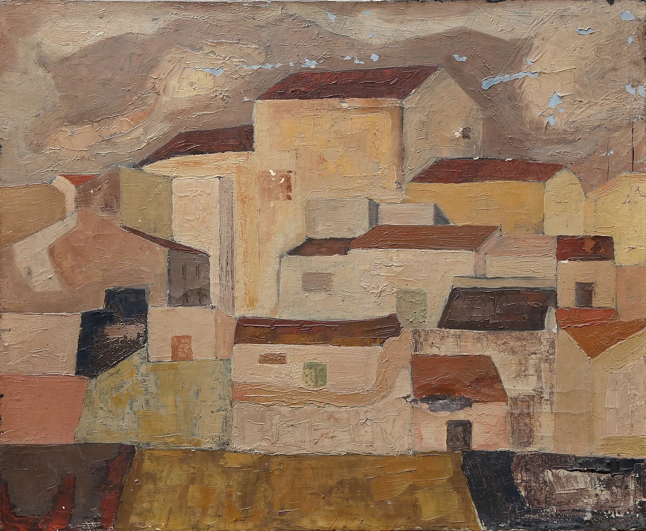SPANISH SCHOOL, 20TH CENTURY. Rural view. — Paintings — Balclis
