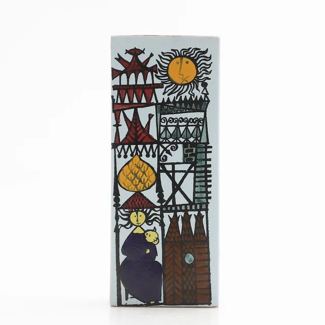 STIG LINDBERG. Vas, "Karneval", Studiohanden, Gustavsberg, 1957-62.