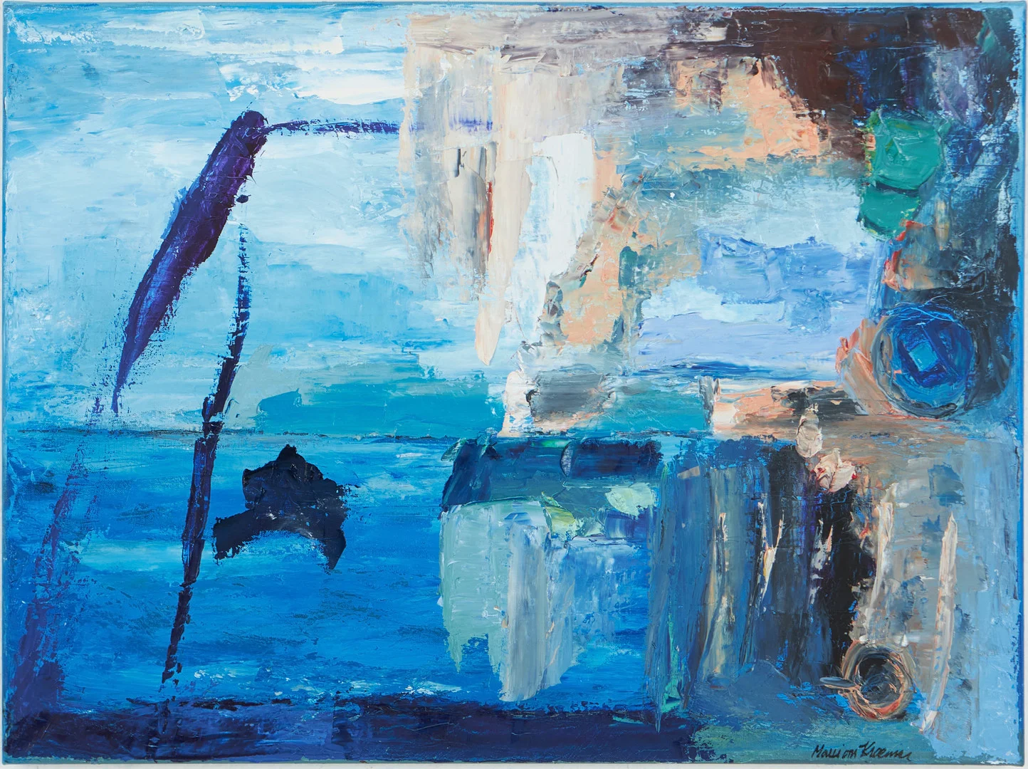MARIE VON KRAEMER. " Mallorca in my Dreams", olja på duk, signerad. — Paintings — Stockholms Auktionsverk Magasin 5