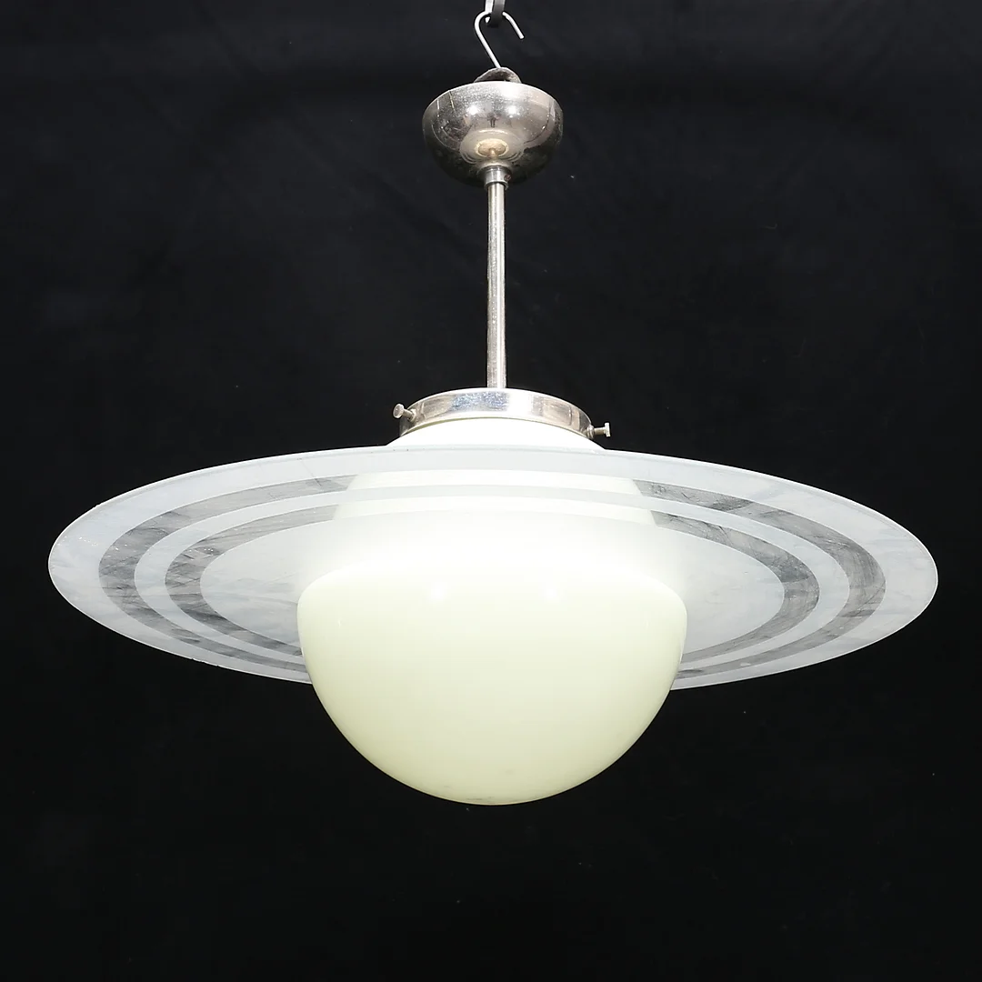 TAKLAMPA, SATURNUSMODELL, mitten av1900-tal. — Ceiling lights — Auktionshuset Thelin & Johansson