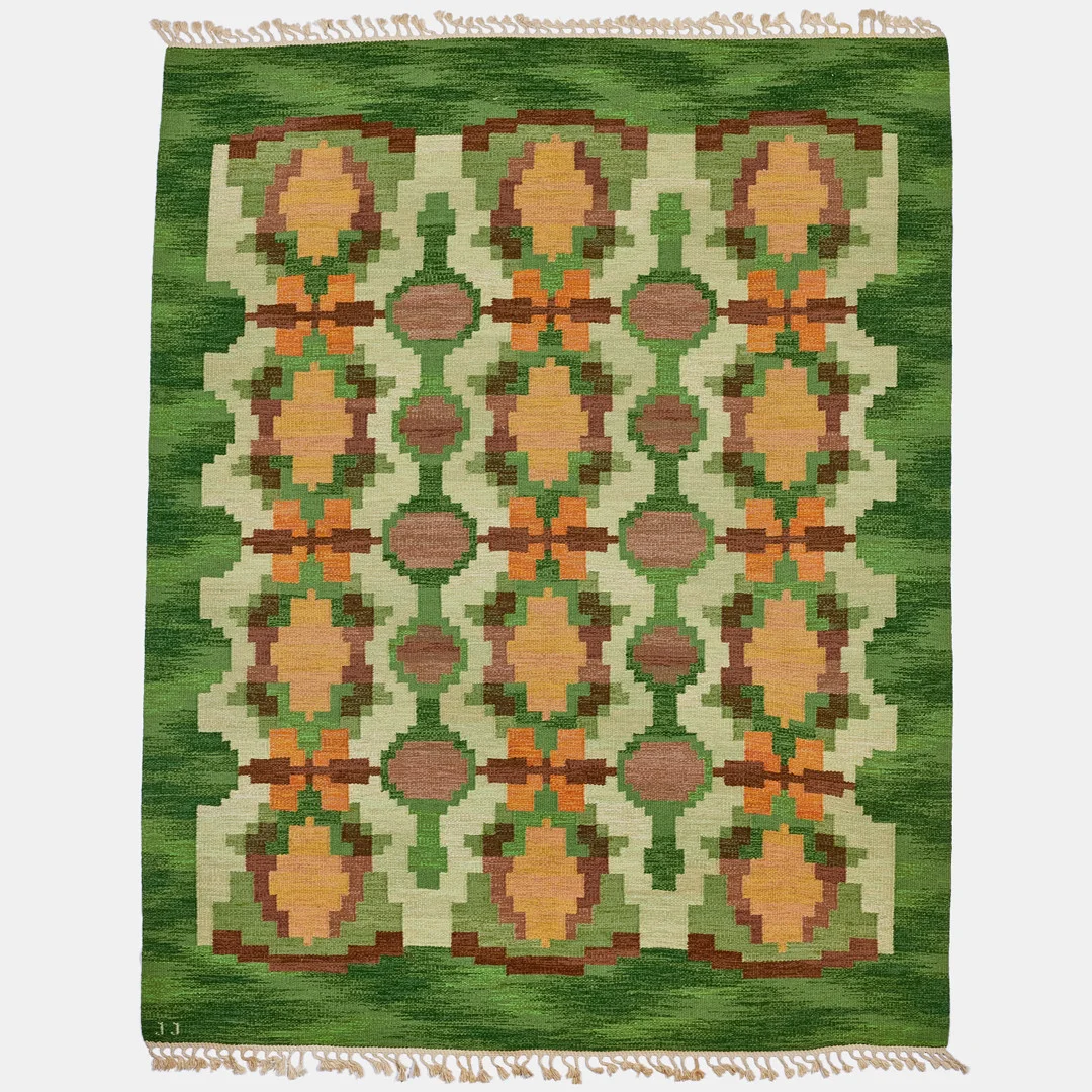 JUDITH JOHANSSON. "Lönnlöv", matta, rölakan, 287 x 224 cm. — Carpets — Stockholms Auktionsverk Fine Art