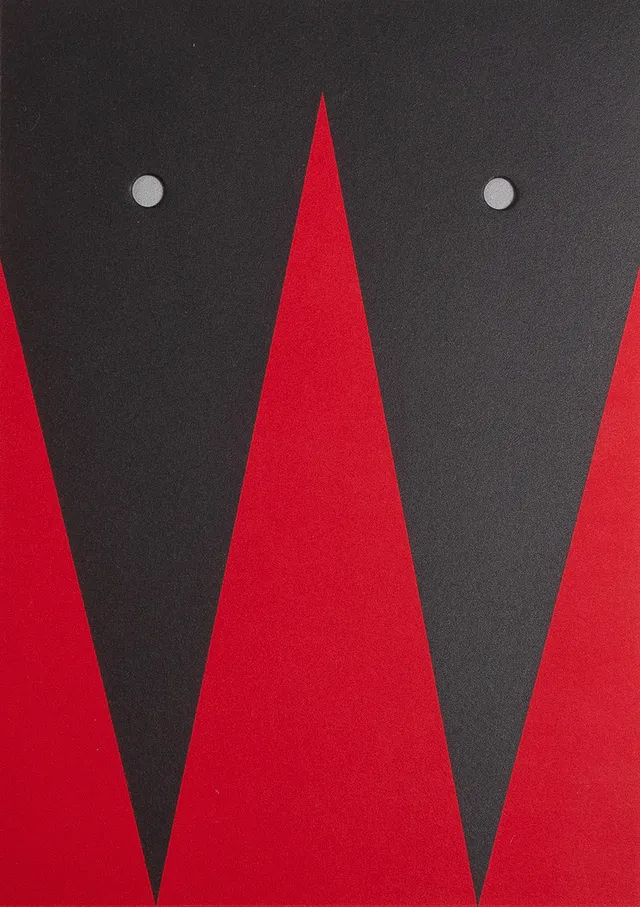 ANN EDHOLM (FÖDD 1953). "Persona röd II", etsning, oramat blad.