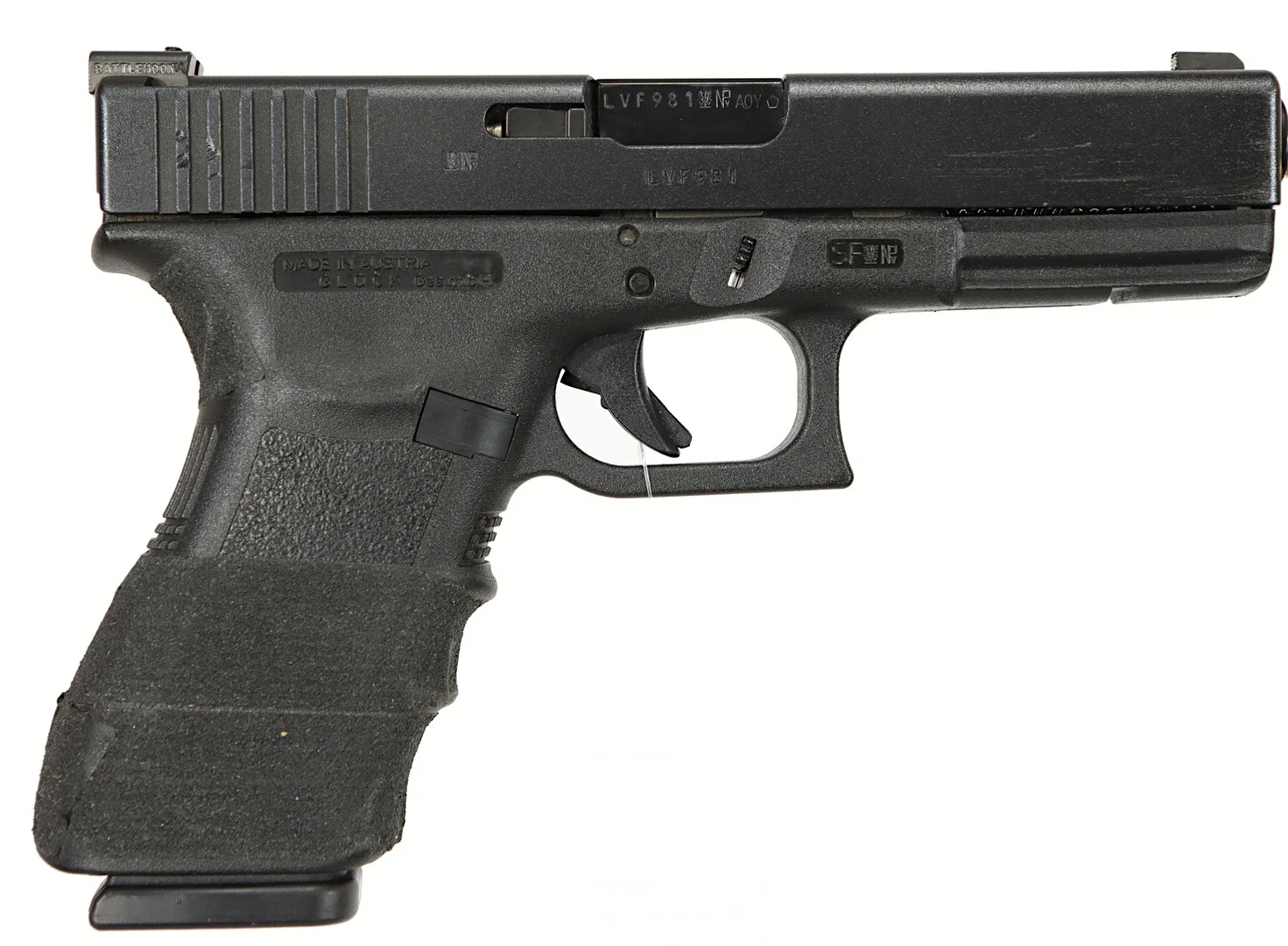 PISTOL, Halvautomatisk, fabrikat Glock, modell 21, kaliber .45 ACP, tillv.nr LVF981, se-nr SE2252638. — Pistols — Walter Borg