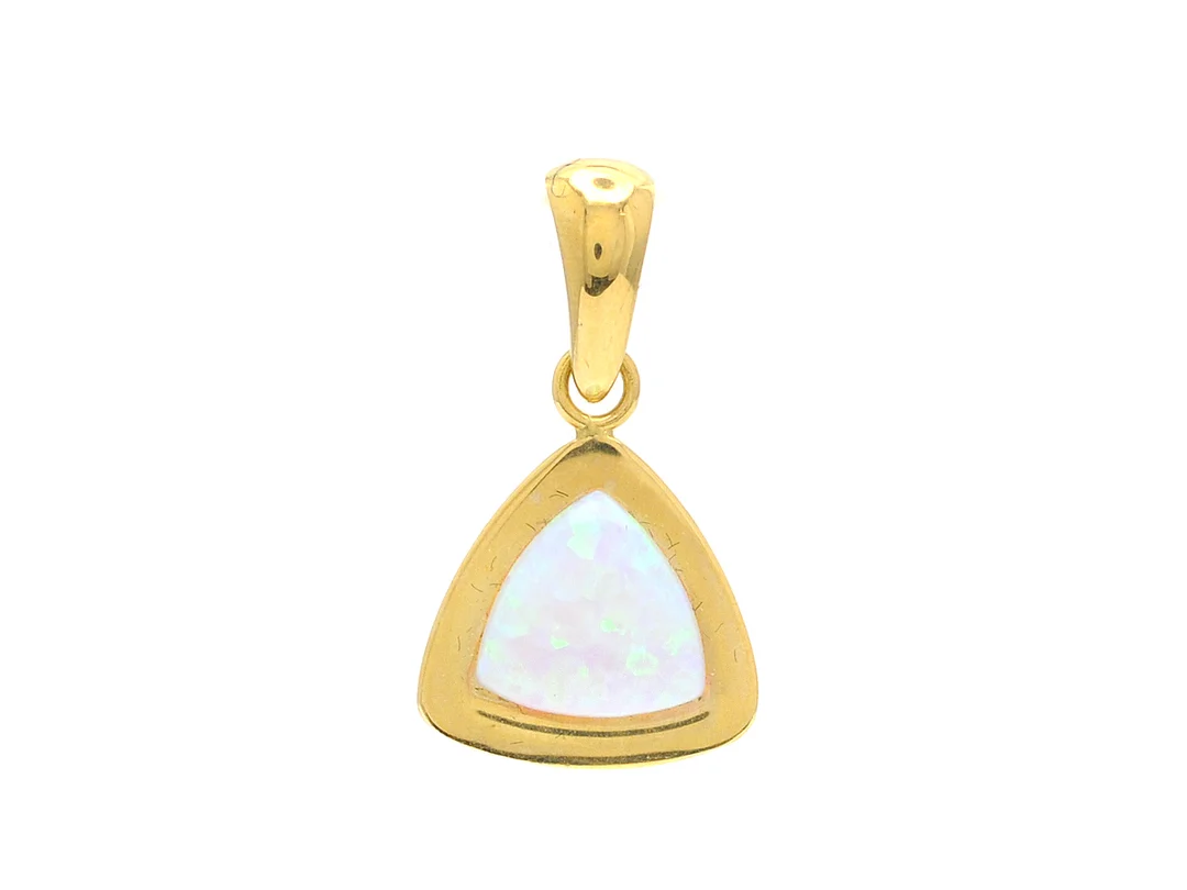 HÄNGE, 18K guld, syntetisk opal, vikt 2,5 g — Smycken/Hänge — Kaplans
