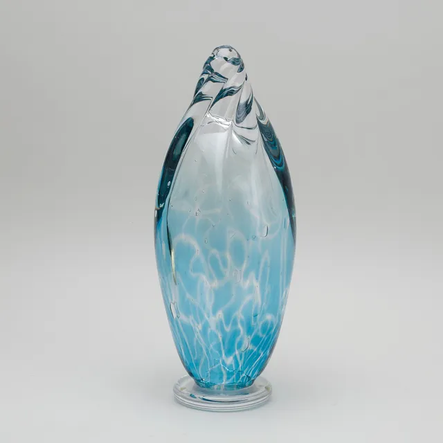 HELEN TAPPER. Skulptur, "Stjärnsnäcka I" glas, Johansfors, signerad och numrerad.
