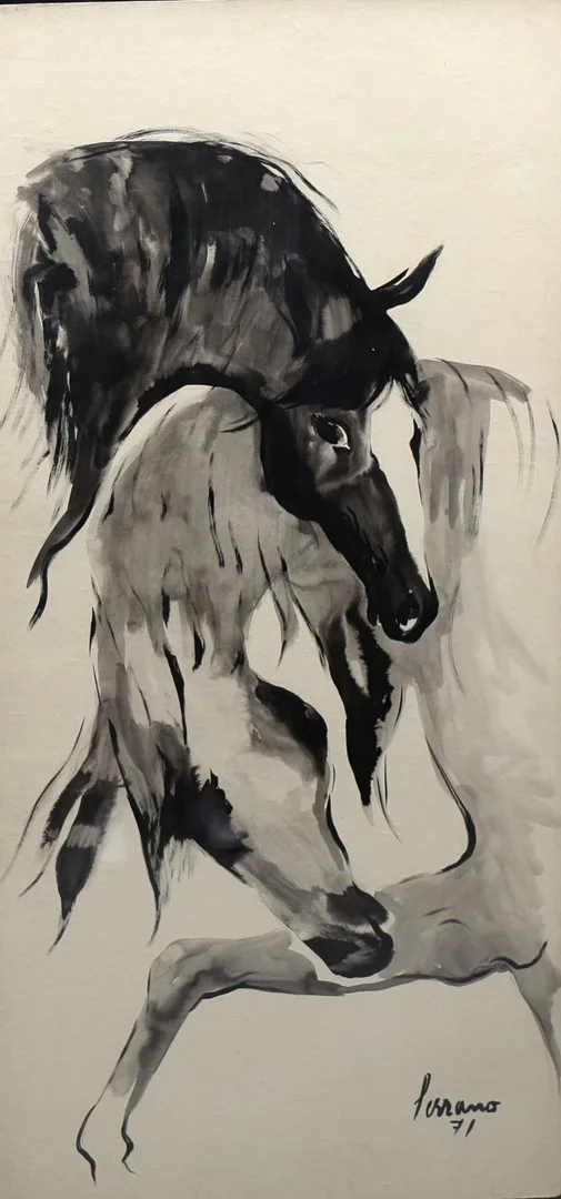 JOSEP MIQUEL SERRANO. Horse. — Drawings — Balclis