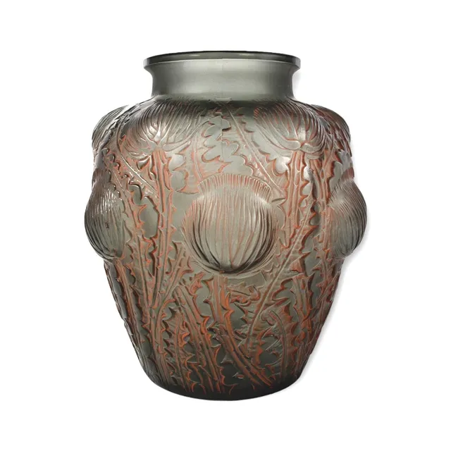 VAS, glas, René Lalique, Domremy, Frankrike, modell 979, ca 1926.