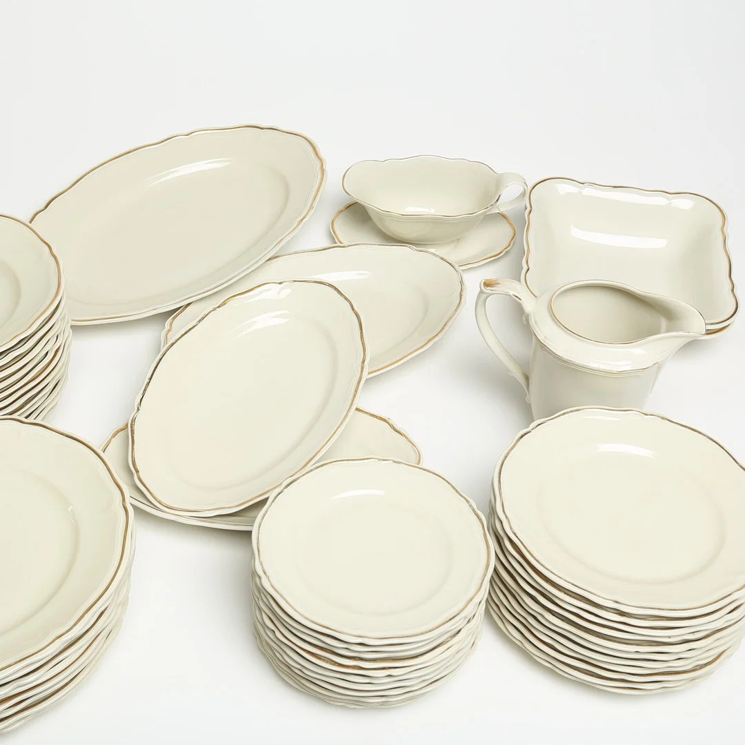 MATSERVIS, porslin, Hackefors 50 delar. — Tableware — Kalmar Auktionsverk