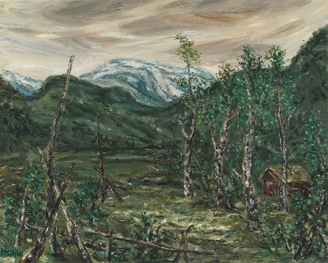 Kihle, Harald — "Fra Botndalen" — Kunst/Maleri — Blomqvist