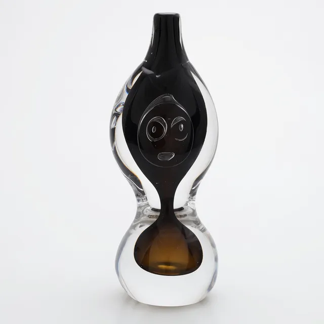 BENGT EDENFALK. Vas, glas, "Talatta", Skruf, unik, signerad.