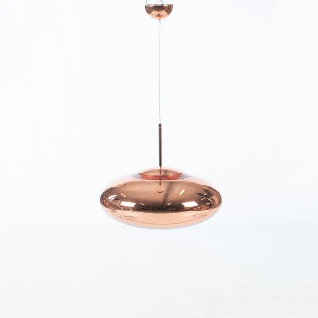TOM DIXON. Takarmatur, "Copper Wide Pendant", formgiven 2015, för Tom Dixon, Polykarbonat.