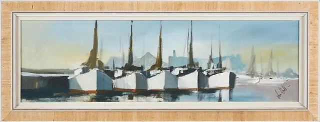 LARS HALL. "Bohuslän", olja på duk, signerad.