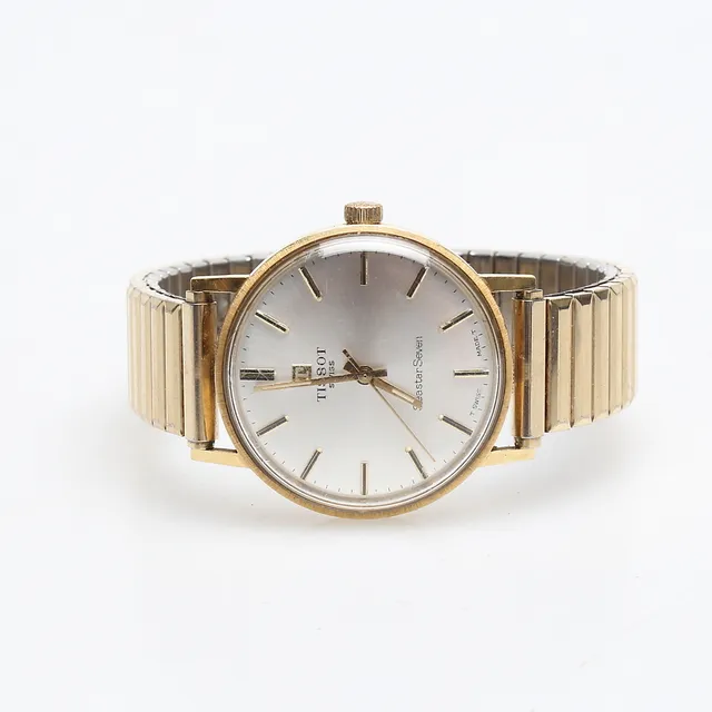 HERRARMBANDSUR, guld, 18k, Tissot Seastar Seven.