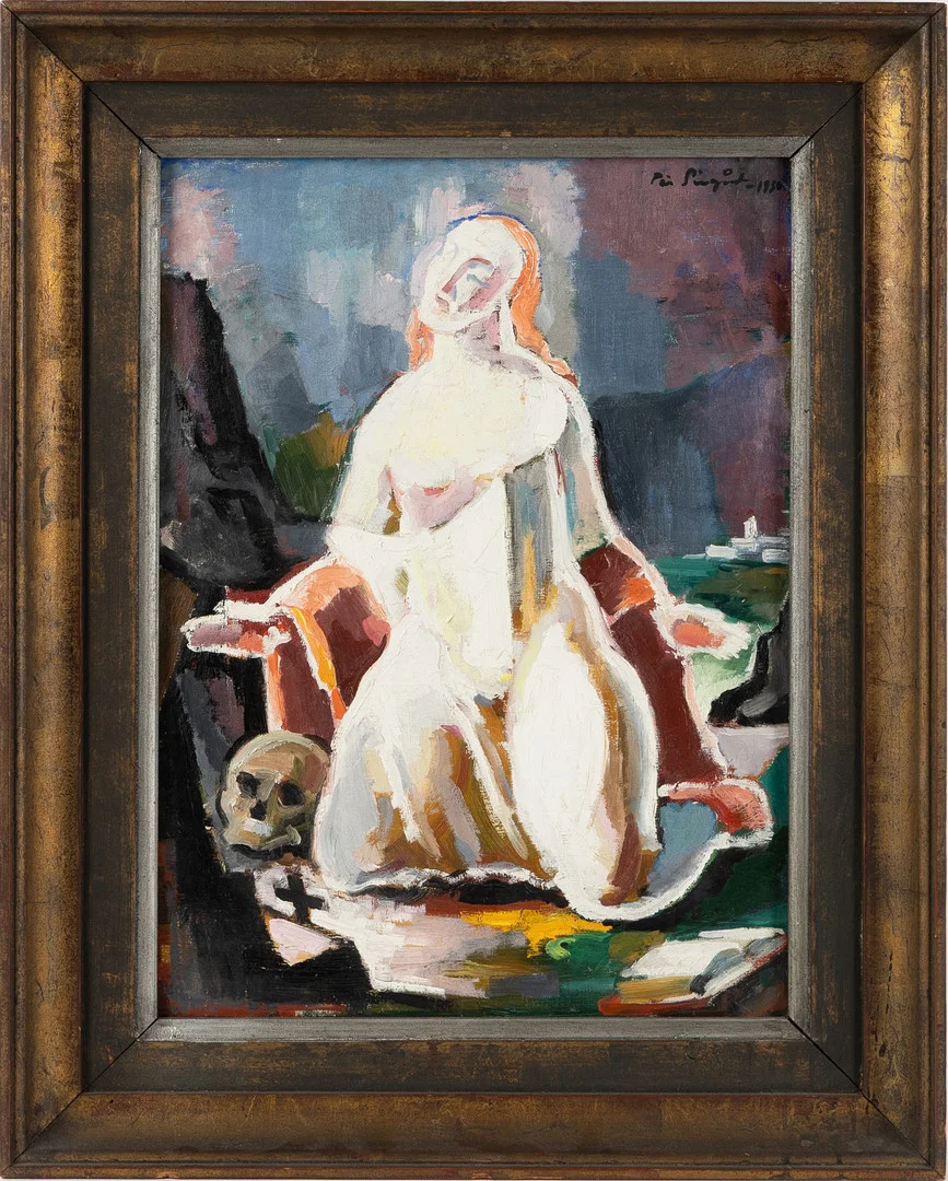 PÄR SIEGÅRD. "Magdalena", olja på duk. — Paintings — Stockholms Auktionsverk Helsingborg