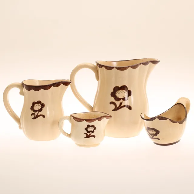 KANNOR, 4 stycken, porslin, Pyro, Wilhelm Kåge, Gustavsberg.