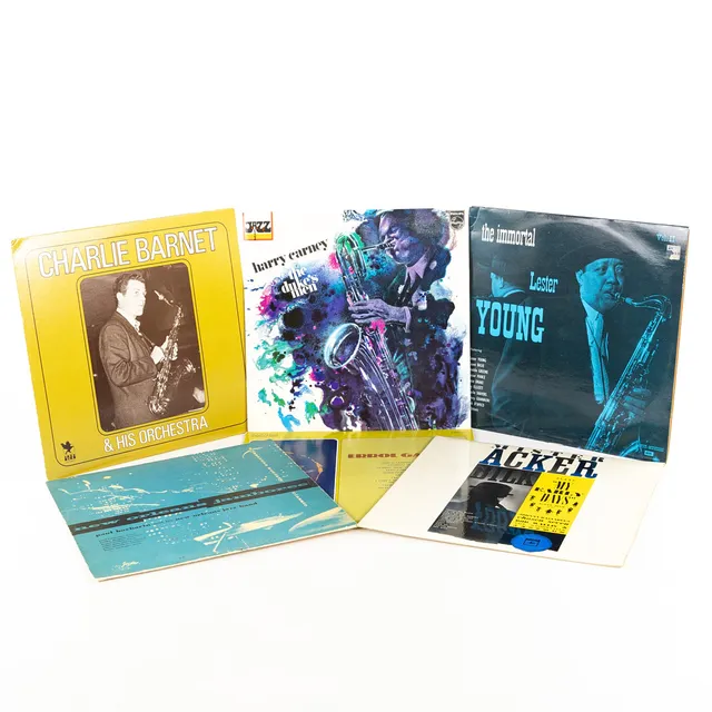 VINYLSKIVOR, jazz, storband, 55 st.
