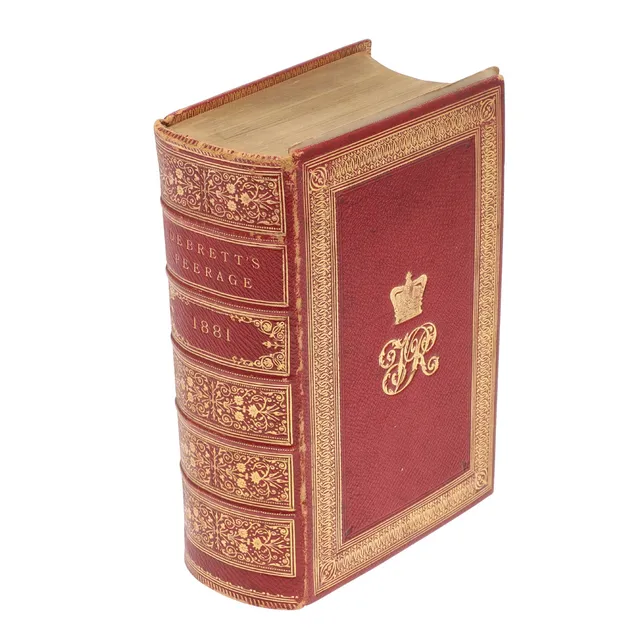 ROBERT H. MAIR (EDITED BY). Debrett's Peerage, Baronetage, Knightage, and Titles of Courtesy, Royal Edition, 1881.