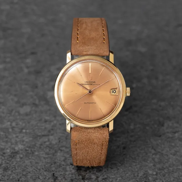 Universal Genève, Polerouter, "Salmon Dial", ca 1960.