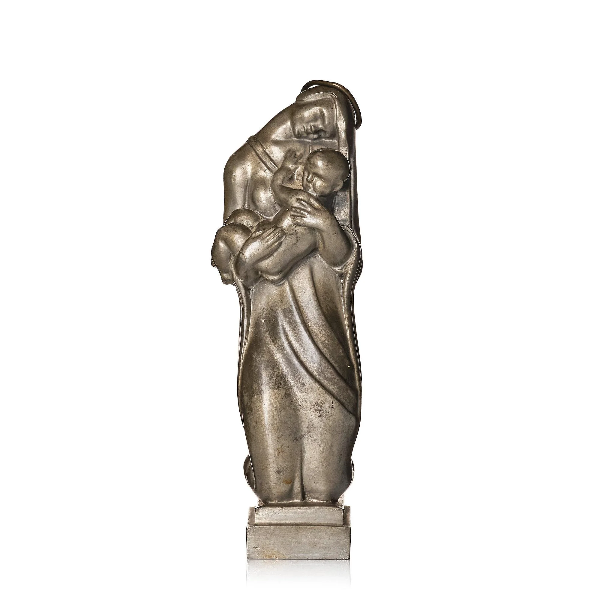 Thorwald Alef, skulptur, "Madonnan med barnet", modell "1137", Firma Svenskt Tenn, Stockholm 1929. — Bukowskis