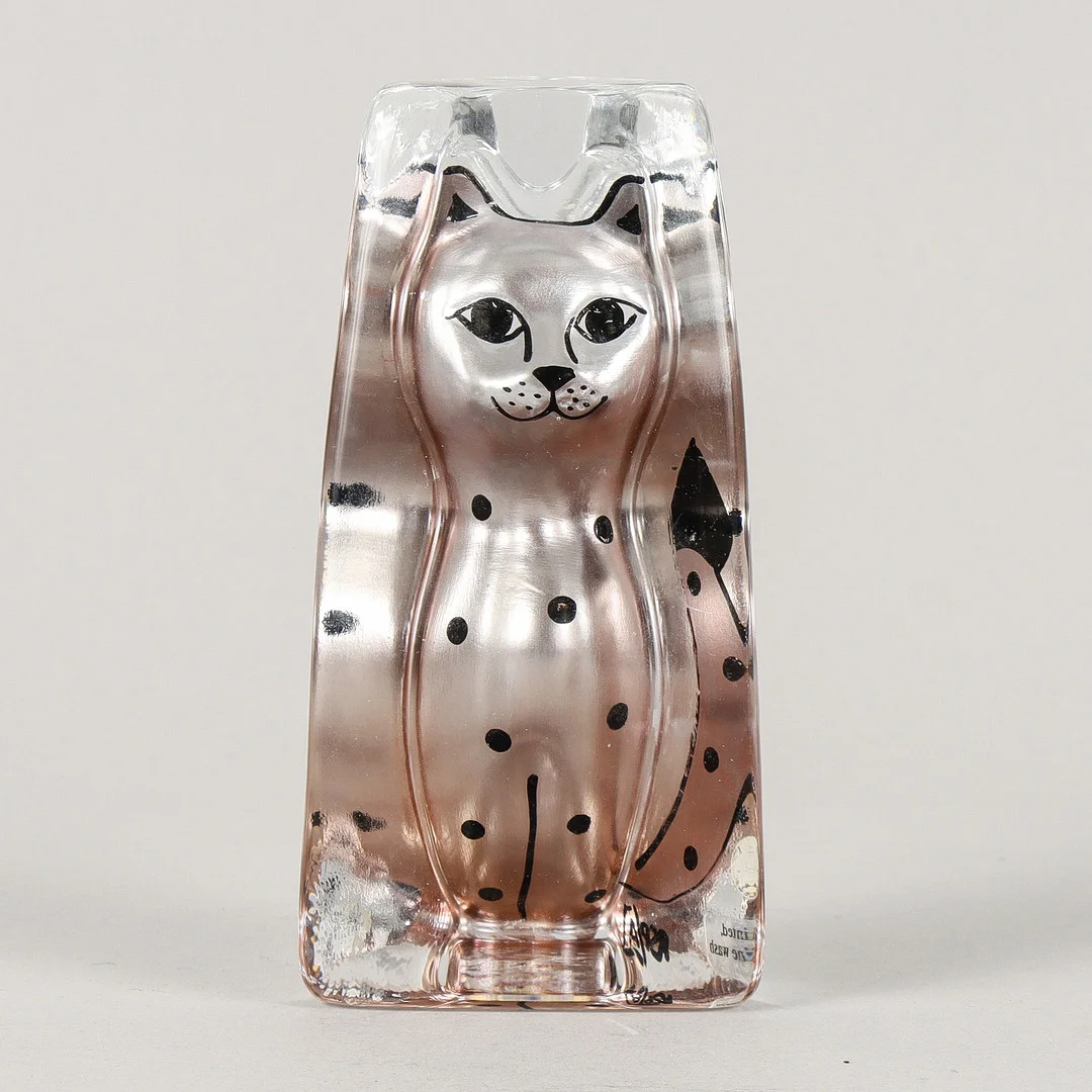 RENATE STOCK PAULSSON. Glasfigurin Katt, Sea Glasbruk. — Art glass — Karlstad Hammarö Auktionsverk