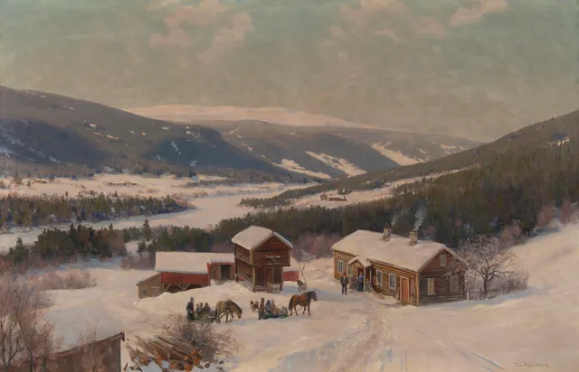 Hansteen, Nils — "Vinterdag i Gulbrandsdalen"