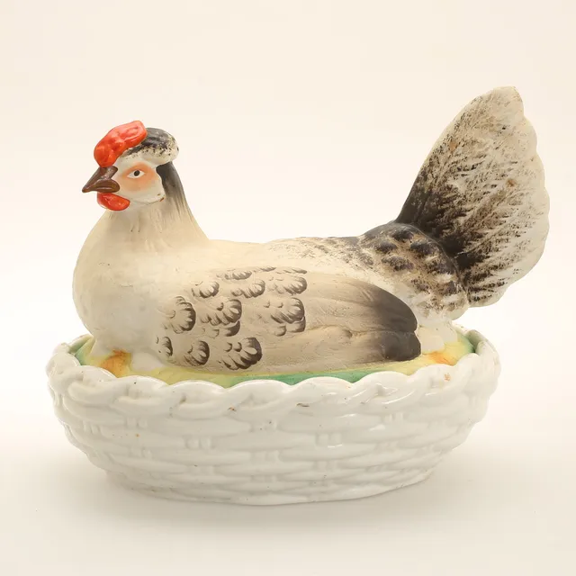 ÄGGHÖNA, porslin, 1900-tal.