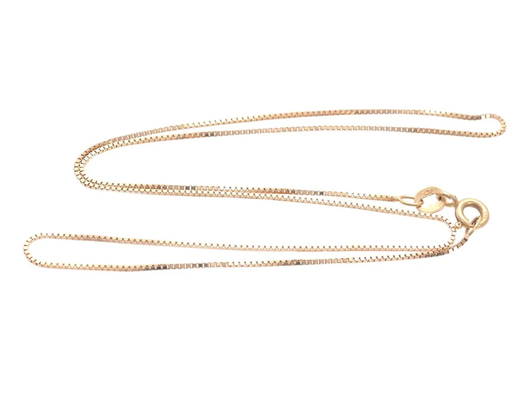 HALSKEDJA, 18K guld, venezialänk, Balestra, längd 37,5cm, vikt 1,7 g. — Smycken/Halskedja — Kaplans