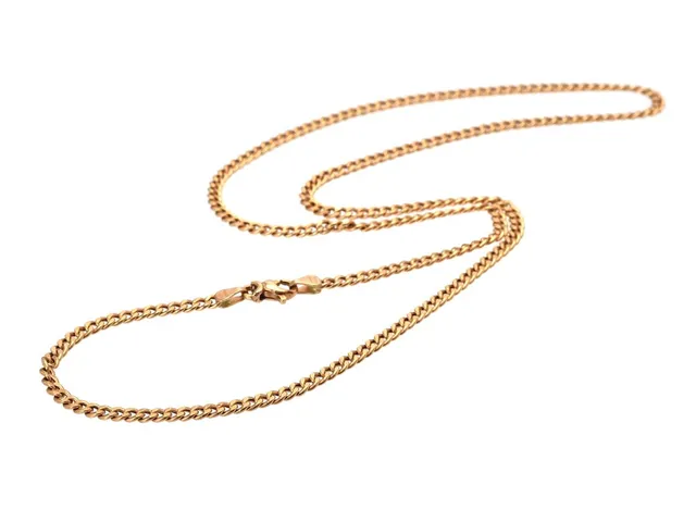 HALSKEDJA, 18K guld, pansarlänk, längd 50 cm, vikt 6,2 g.