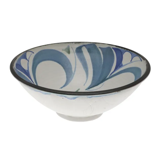 ALAN CAIGER-SMITH (1930-2020). LARGE ALDERMASTON STUDIO POTTERY BOWL.