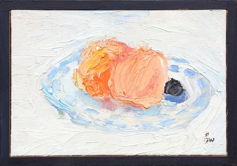 JAN WIBERG. OLJA, på duk, Frukter, signerad. — Paintings — Kalmar Auktionsverk