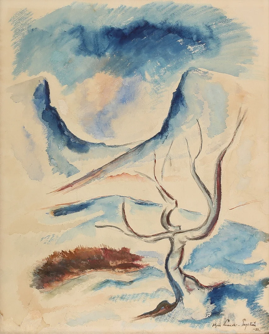 KJELL LEANDER ENGSTRÖM. Akvarell, signerad -33. — Paintings — RA Auktionsverket Norrköping