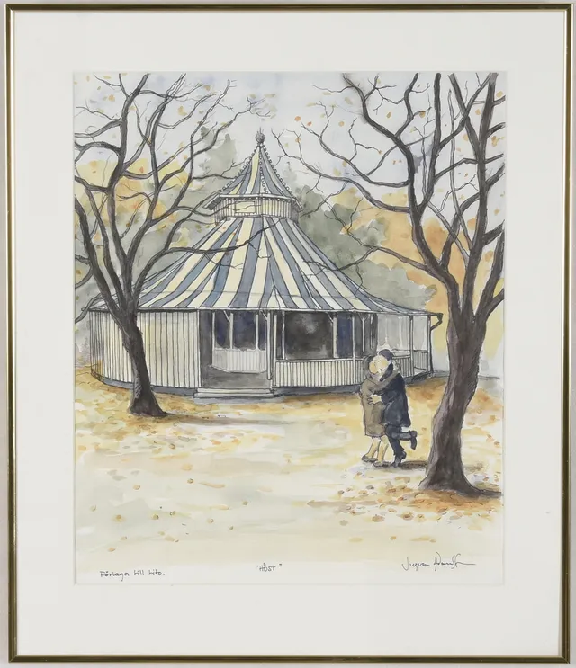 INGVAR ADAMSSON. Akvarell.