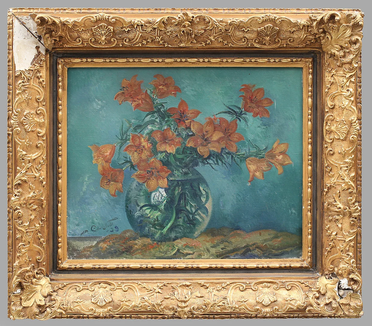 MIKKO CARLSTEDT. Stilleben, olja på duk, signerad M Carlstedt och daterad -39. — Paintings — Garpenhus Auktioner