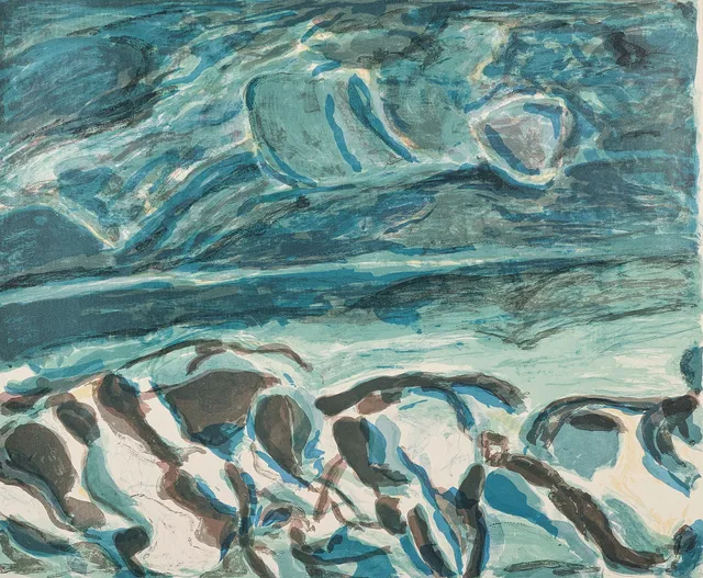 TOM KRESTESEN. Färglito, Signerad 152/260, 1964.