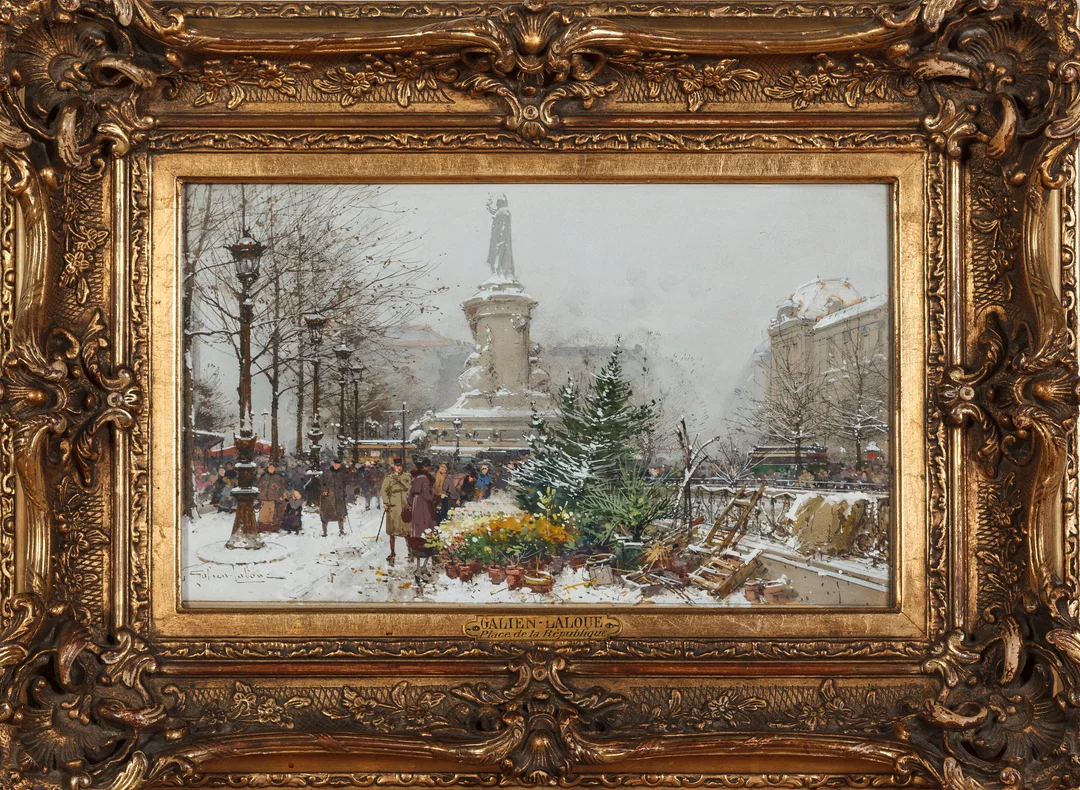 Galien Laloue, Eugène — "Place de la République" — Kunst/Øvrig billedkunst — Blomqvist