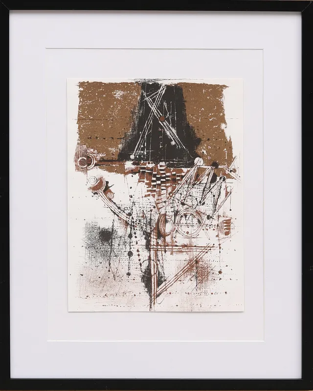 JOHNNY FRIEDLAENDER. "Les Oiseaux", färglitografi ur XX:e siècle nr 40 1973.