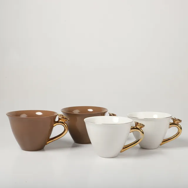 KERSTIN TILLBERG. Tekoppar, 2 par, glaserad keramik, Mölle.
