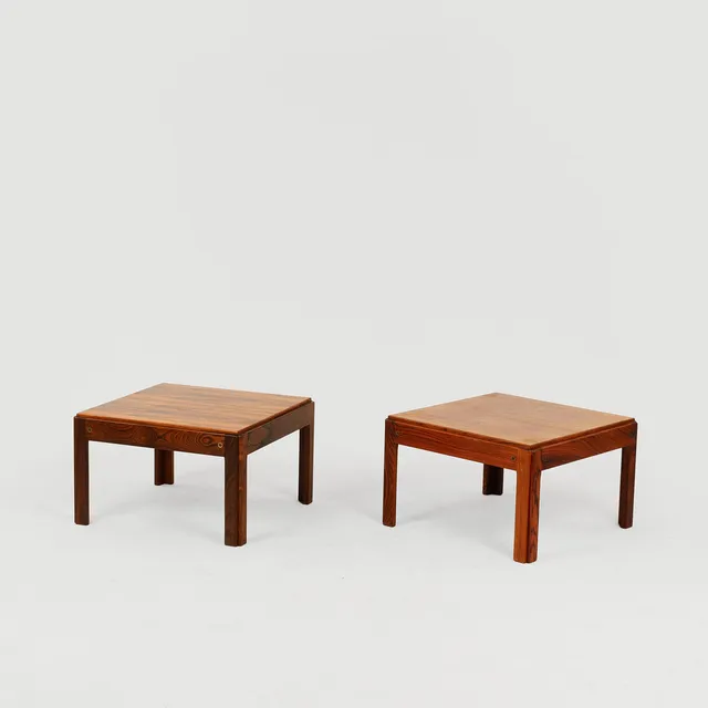 ILLUM WIKKELSØ. "Plexus", et par sideborde af palisander, CFC Silkeborg, Danmark, ca. 1960'erne, (2).