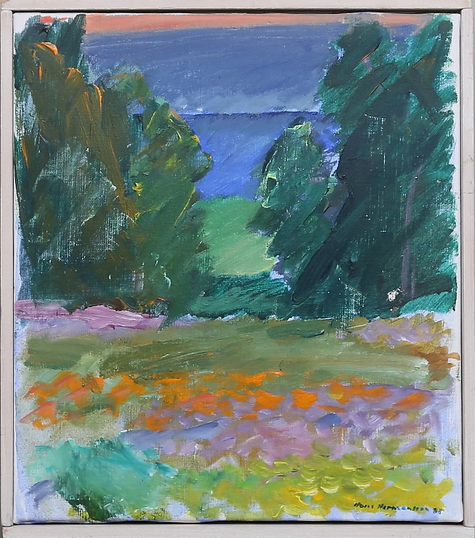 HANS HERMANSSON. Olja på duk, signerad och daterad 88. — Paintings — Gomér & Andersson Linköping
