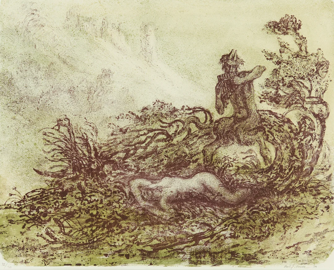 Harr, Karl Erik — Pan, 1974 — Kunst/Grafikk — Blomqvist