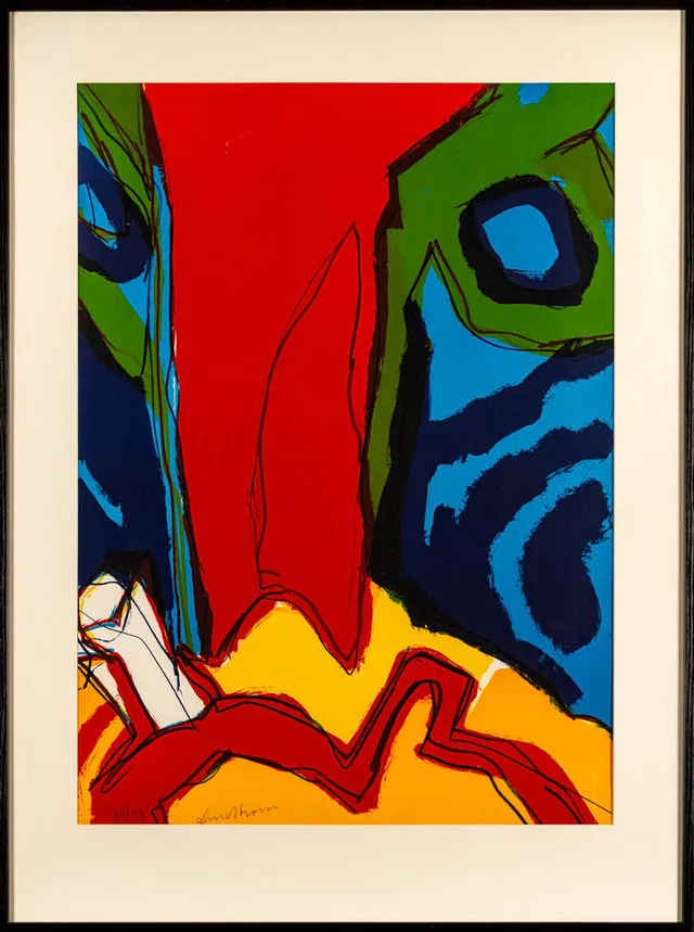 BENGT LINDSTRÖM. Signerad, numrerad 72/99, "Ansikte".