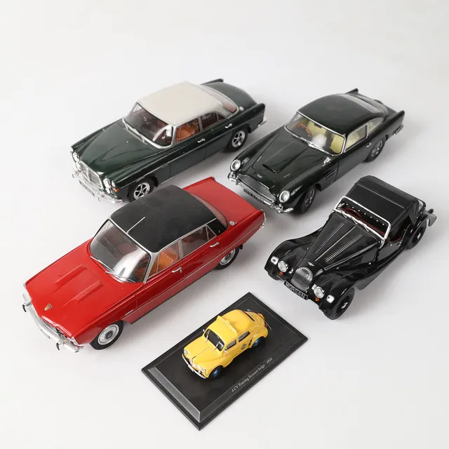 MODELLBILAR, 5 stycken, bl. a Rover, BoS-modells m. fl.
