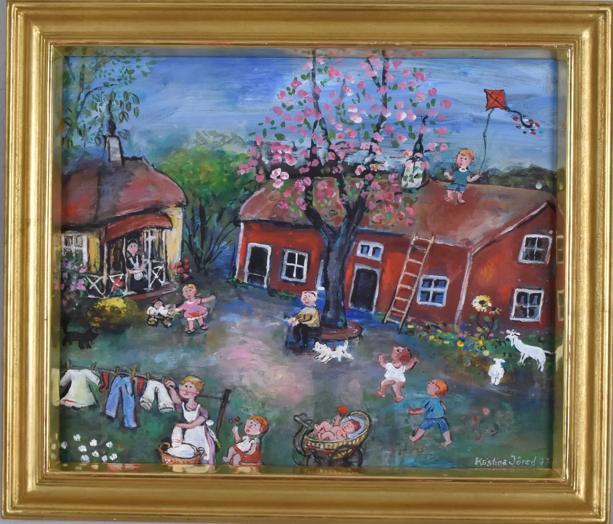 KRISTINA JÖRED. Olja på duk. — Paintings — Halmstads Auktionskammare
