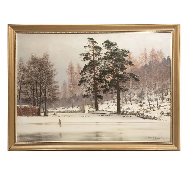 KNUT EKWALL (1843- 1912 ) olja på duk, signerad.