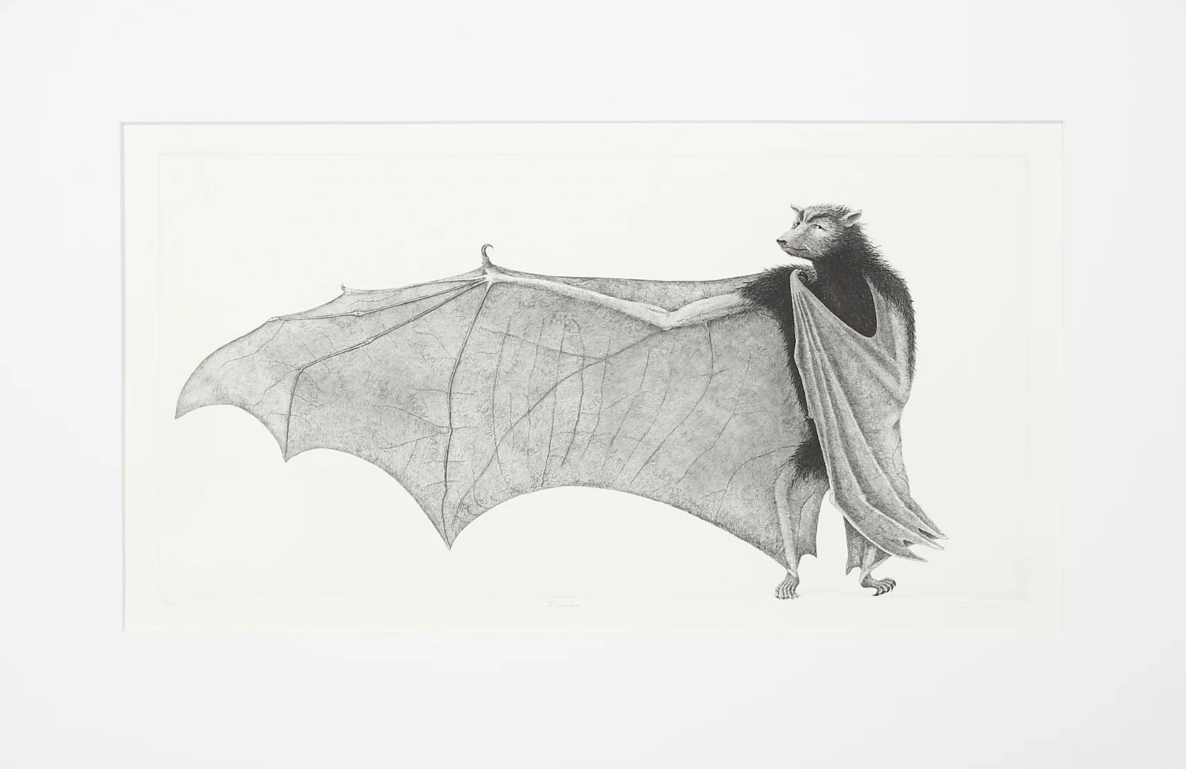 ULLA FRIES. Filosofen, kopparstick nr 42/90, signerad. — Engravings & Prints — Garpenhus Auktioner