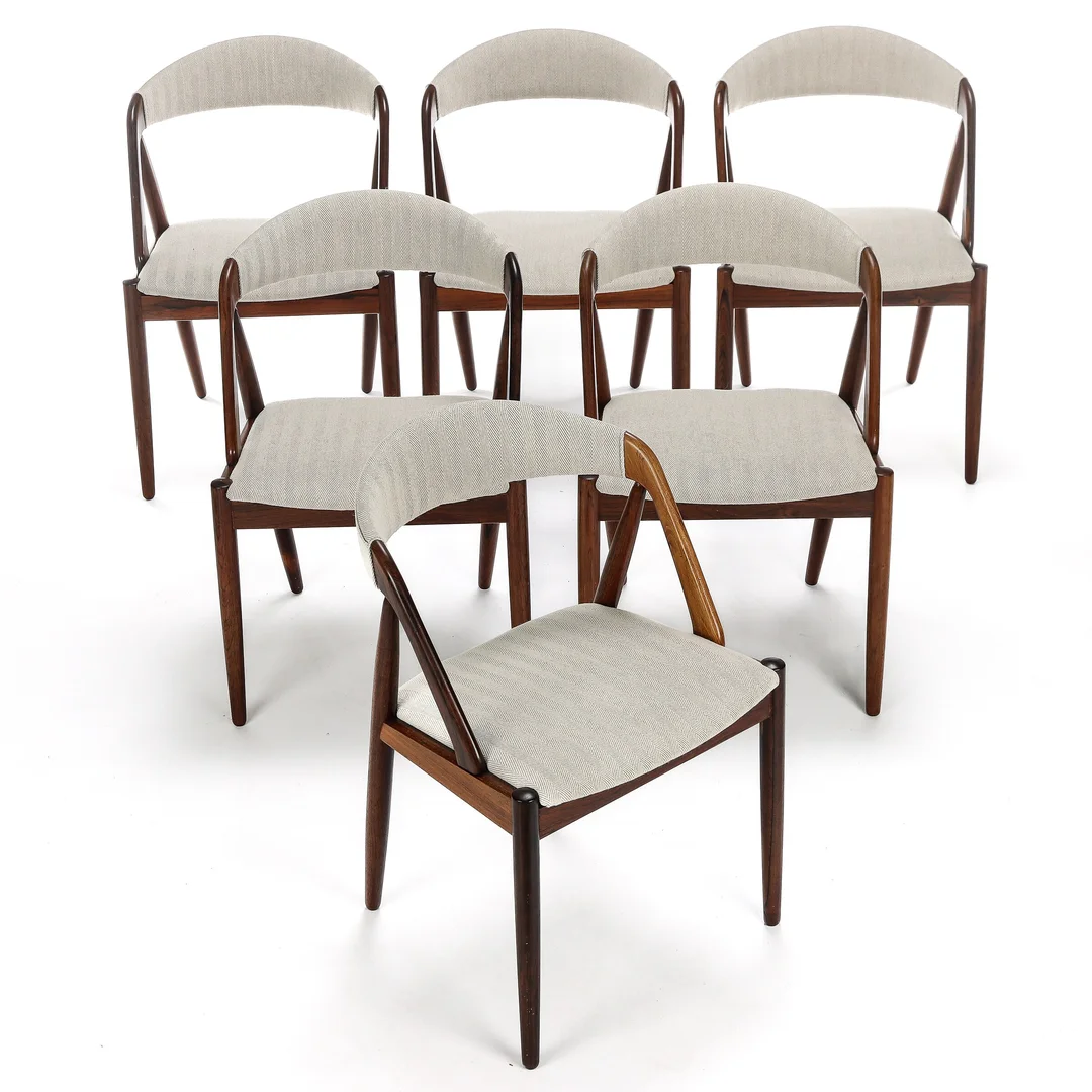 Kai Kristiansen. Set of six rosewood dining chairs, model 31 (6) — Furniture/Chairs — Lauritz